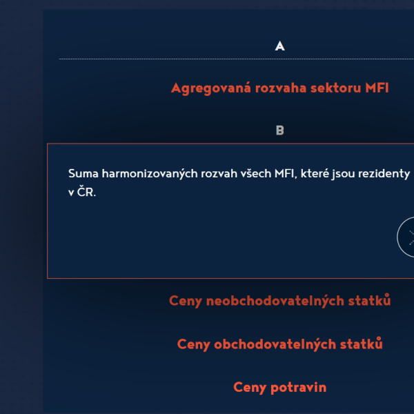 Slovník pojmů s abecedním rejstříkem. Po prokliku pojmu se zobrazí vyskakovací okno s vysvětlením.